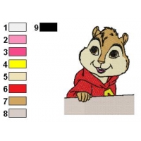 Alvin and The Chipmunks Embroidery Design 06